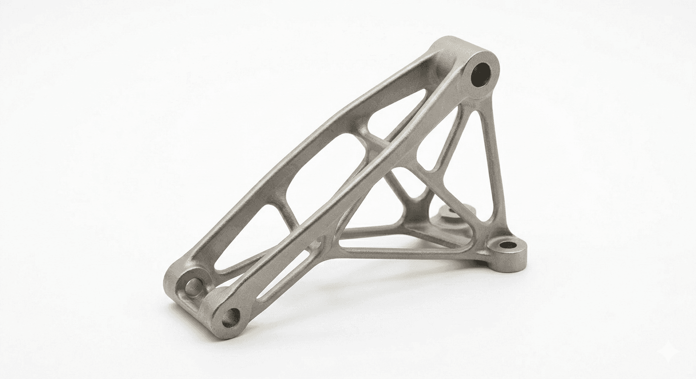 3D-printed metal structural bracket